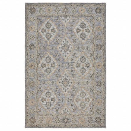 Palacedesigns 5 x 8 ft. Blue & Tan Traditional Area Rug PA2474629